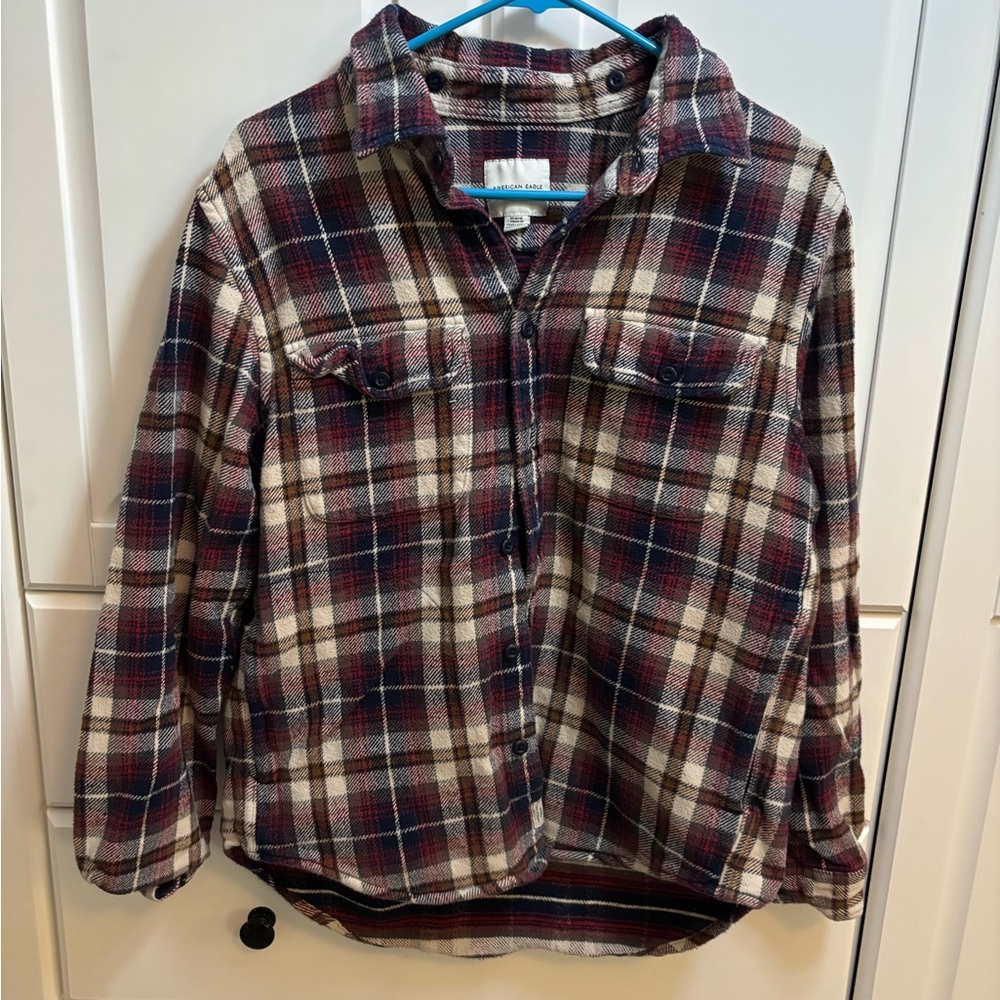 American Eagle Outfitters Multicolor Plaid Shirt
